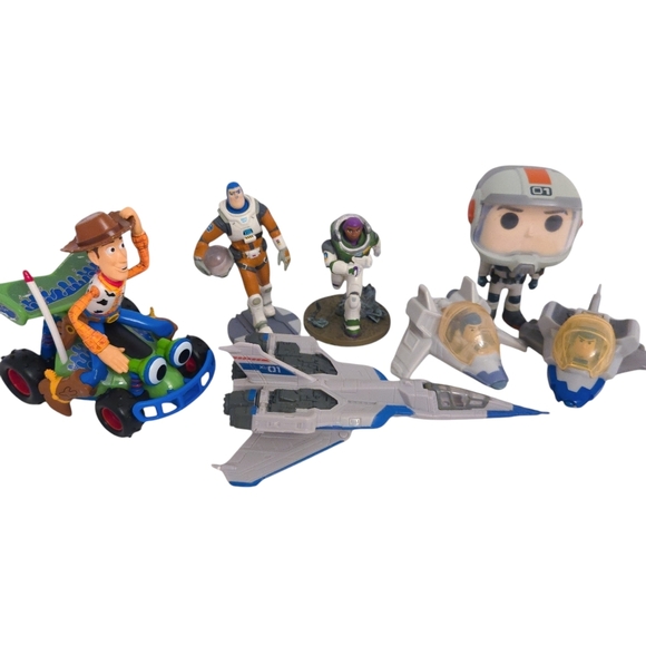 Disney Lightyear & Toy Story Planes, Car & Figures (Lot of 7)